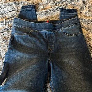 Distressed Spanx Jeggings